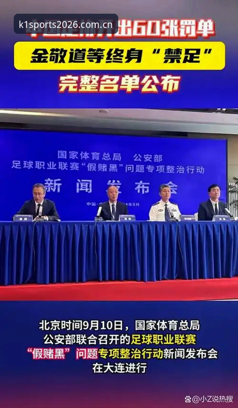 中国足协2026最新禁足名单深度解读——k1体育平台用户必看的行业规范指南